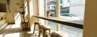 Photo of cafe window
