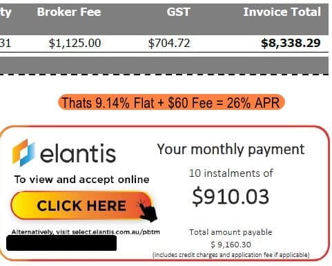 Hunter funding example, 21% flat